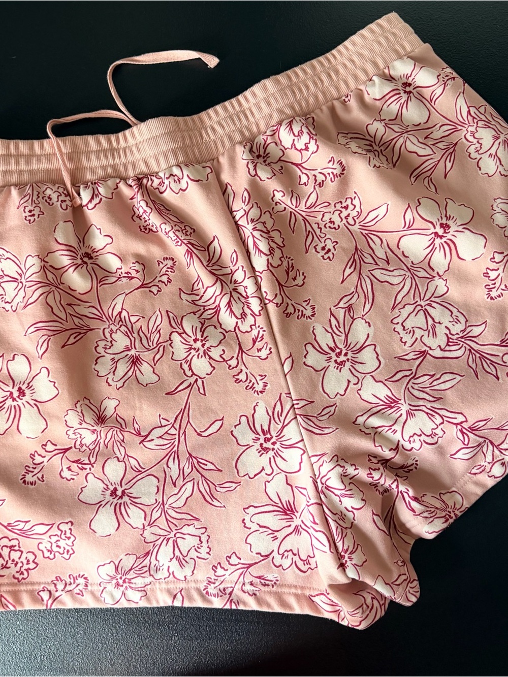 Adore Me Leslie Blush Pink Lounge cropped sweatshirt and shorts set - Picture 3 of 7